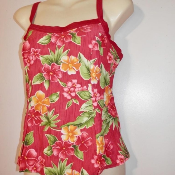 Christina 12/34 Tankini Swim TOP  Red Underwire - Picture 4 of 6